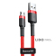 Кабель Baseus Cafule Micro USB 2.4A (1м) красный