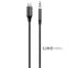 Кабель AUX Proove SoundTrack Lightning to 3.5mm (1m) чорний
