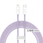 Кабель Baseus Dynamic Series Fast Charging Type-C to Lightning 20W (2m) фіолетовий