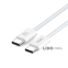 Кабель XO Woven Style Type-C to Type-C 60W 1м білий