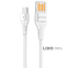 Кабель Proove Double Way Silicone USB to Micro USB 2.4A (1m) белый