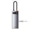USB-Хаб Baseus Metal Gleam Series 5-in-1 Type-C серый