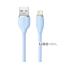Кабель Baseus Jelly Liquid Silica Gel Fast Charging Lightning 2.4A (1.2m) блакитний