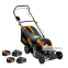 Газонокосарка акумуляторна GTM BLM48-SP самохідна 2*18В
