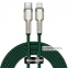 Кабель Baseus Cafule Metal Type-C to Lightning PD 20W (2m) зелений