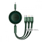 Кабель Baseus Bright Mirror 2 Series 3-in-1 (Micro USB+Lightning+Type-C) 100W (1.1m) зелений